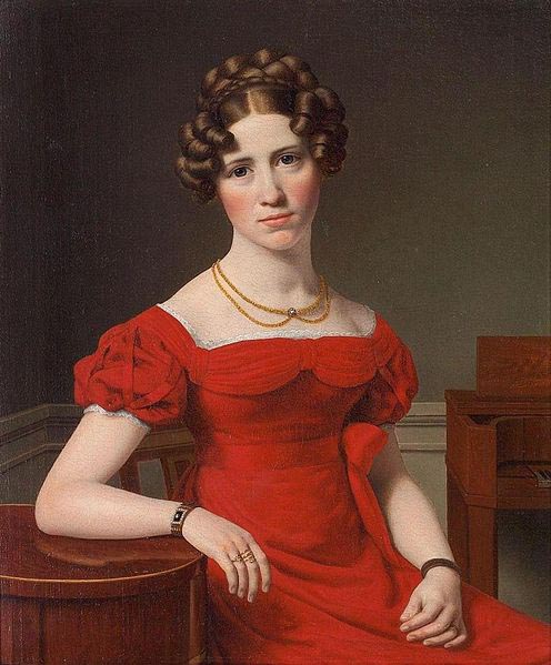 Christoffer Wilhelm Eckersberg Portrait of Louise Christiane Fugl